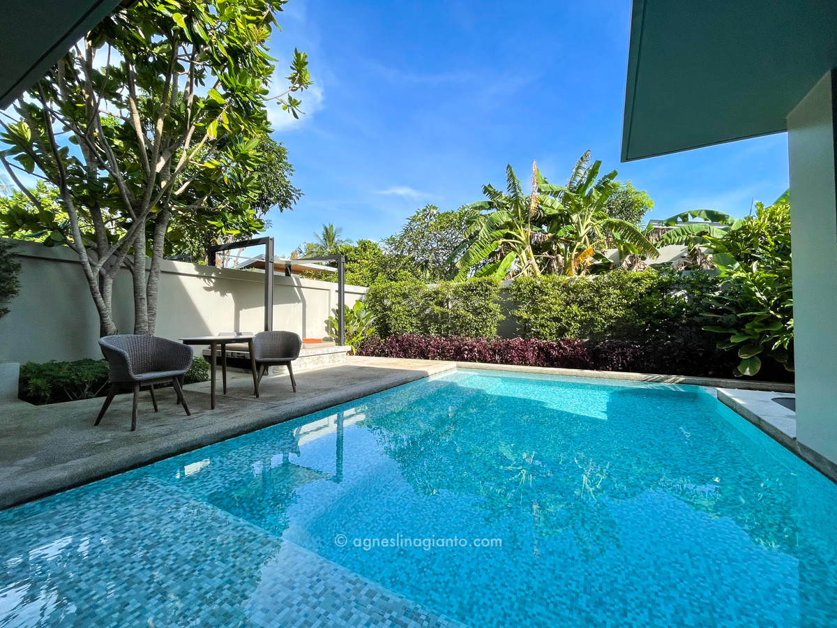 Large swimming pool at a private pool villa in Phuket