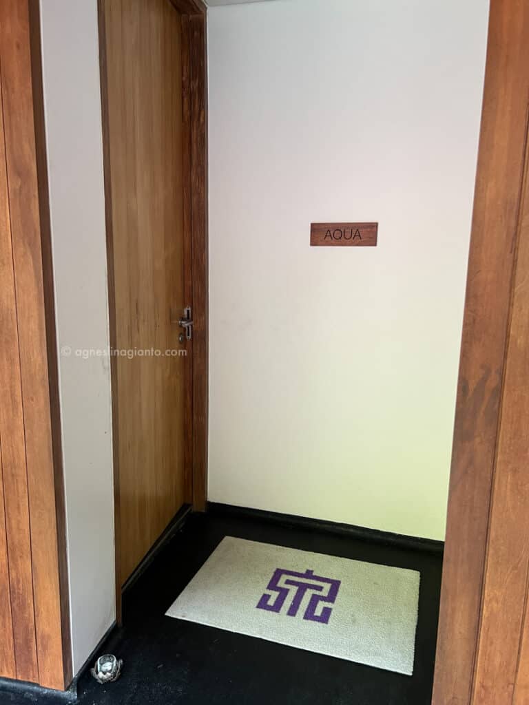 Entrance to massage room at Quan Spa
