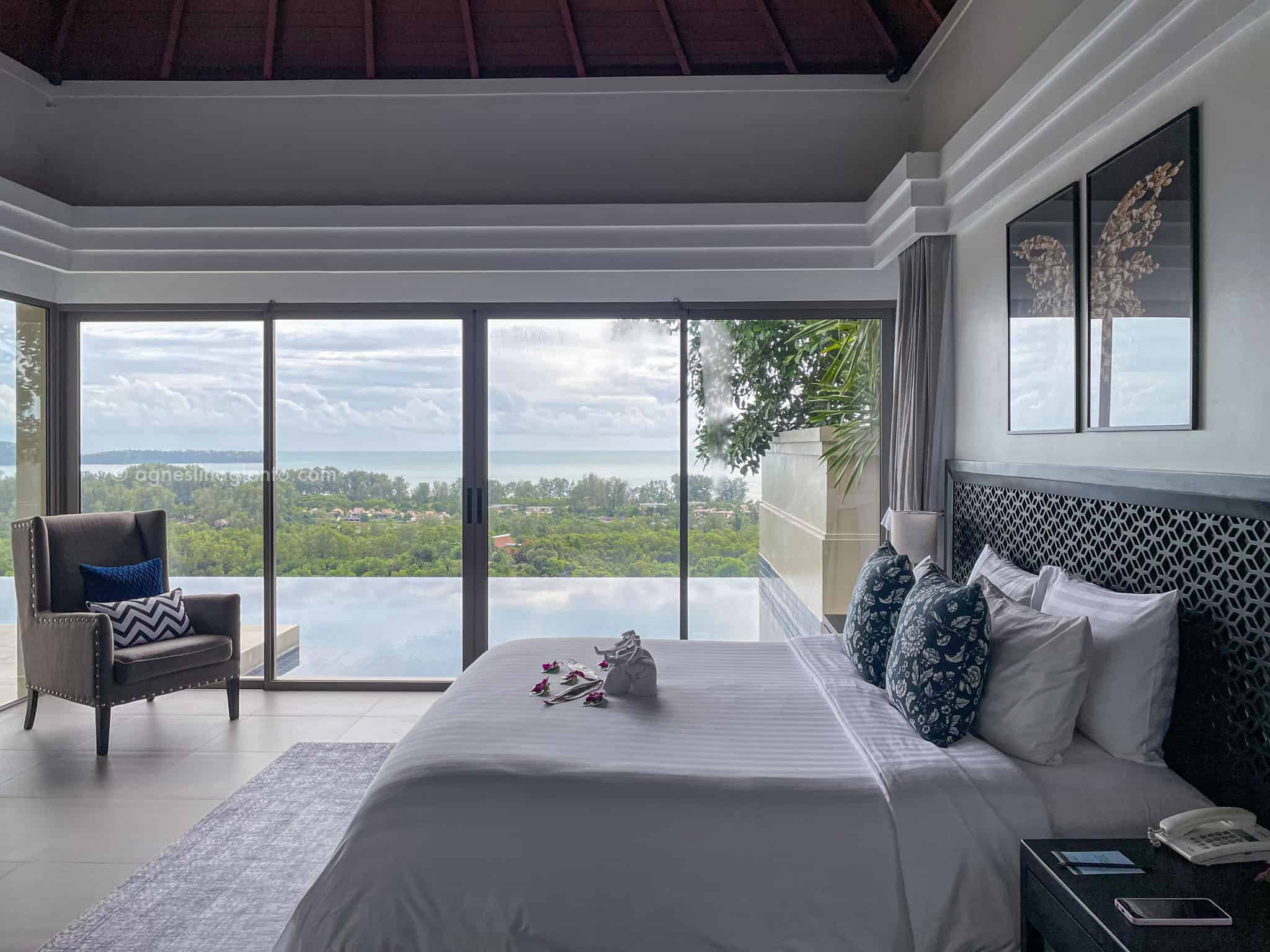 Bedroom at Ocean View Pool Villa